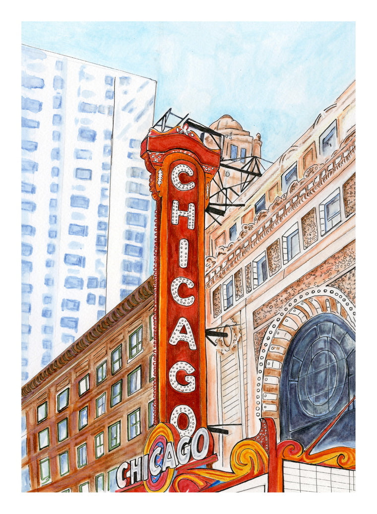 Chicago Theatre Print